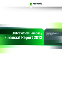 abbr Company Financial Report 2013 ABN AMRO Bank NV