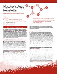 Mycotoxicology Newsletter An International Forum For Mycotoxins Produced in association with the International Society for Mycotoxicology