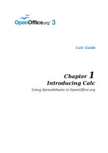 Calc Guide  1 Chapter Introducing Calc