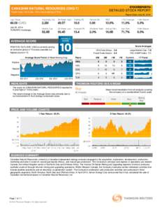 CANADIAN NATURAL RESOURCES (CNQ-T)  DETAILED STOCK REPORT Fossil Fuels / Oil & Gas / Oil & Gas Exploring & Prod.