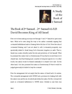 Microsoft Word - Lesson[removed]Samuel[removed]Samuel 5.25_ David Becomes King Over All Israel