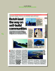 3 juni 2011, BD Online  ‘Dutch lead the way on self-build communities’ 94