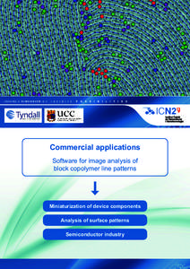 Commercial applications Software for image analysis of block copolymer line patterns Miniaturization of device components Analysis of surface patterns