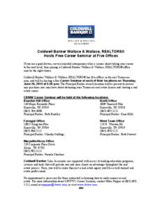 Microsoft Word - Career Seminar Press Release for June 26,  2014.doc