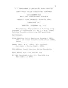 Management / Project management / Bethesda /  Maryland / Cancer research / National Institute of Mental Health / Autism Speaks / Planning / Thomas R. Insel / Mind / National Institutes of Health / Medicine / Health