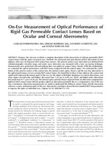 [removed][removed]VOL. 80, NO. 2, PP. 115–125 OPTOMETRY AND VISION SCIENCE Copyright © 2003 American Academy of Optometry
