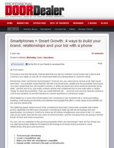 Smartphones = Smart Growth