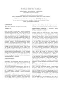 TURTLES ARE THE TURTLES Yassine Gangata , Mayeul Dalleaub , Daniel Davida , Nicolas Sebastiena , Denis Payeta . a EA2525-LIM/IREMIA University of La R´eunion email: {yassine.gangat, daniel.david, nicolas.sebastien, deni