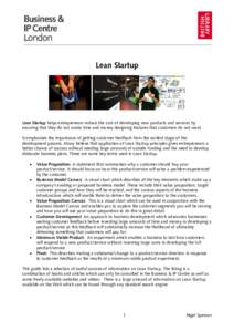 Microsoft Word - Lean Start-Up Industry Guide.doc