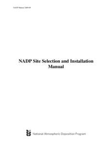 Microsoft Word - NADP_Site_Selection_and_Installation_Manual.doc