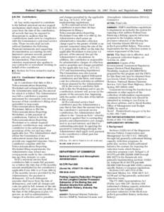 Federal Register / Vol. 72, No[removed]Monday, September 24, [removed]Rules and Regulations § [removed]Contributions.  *