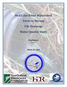 Microsoft Word - Red Lake Watershed Farm to Stream Tile Drainage Study Report Cover