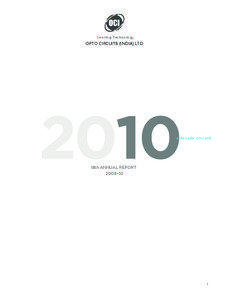 Opto Circuits (India) Ltd. | 18th Annual Report 2009–10  Sensing Technology