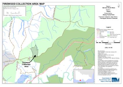 FIREWOOD COLLECTION AREA MAP  Region : Barwon South West  Lodged in the Central Plan Office