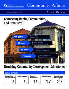 Ethical banking / Urban economics / Politics of the United States / Community Reinvestment Act / Economy of the United States / Financial services / Community development financial institution / Community development bank / Small Business Administration / Community development / Mortgage industry of the United States / United States federal banking legislation