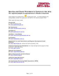 GRANTS AVAILABLE IN 2004 TO