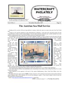 The editor is looking for information and copies of ‘private issued stamps’ for an 2008 issue of WP. Vol. 54 No. 3  November-December 2007