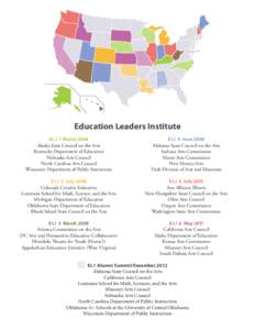  National Endowment for the Arts	1 Education Leaders Institute Alumni Summit