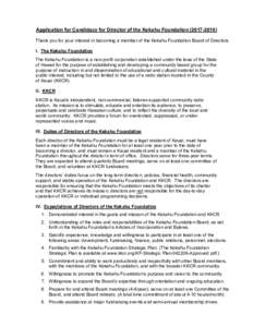 Microsoft Word - Kekahu Foundation Board of Directors Applicationdoc