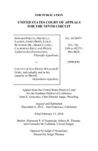 FOR PUBLICATION  UNITED STATES COURT OF APPEALS FOR THE NINTH CIRCUIT  EDWARD PERUTA; MICHELLE