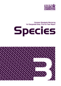Species - Common Standards Monitoring for Designated Sites: First Six Year Report