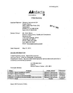 Implants / Food and Drug Administration / Medical equipment / Food law / Hip replacement / Arthroplasty / Medical device / Premarket approval / Hip dysplasia / Medicine / Health / Orthopedic surgery