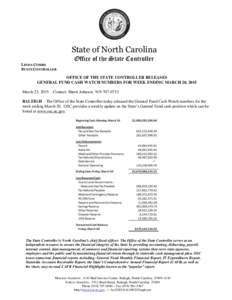 Administrative law / Comprehensive annual financial report / Government Accountability Office / Political economy / Economic policy / Raleigh /  North Carolina / Linda Combs / Accountancy / Public finance / Economy of the United States
