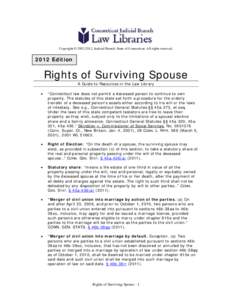 Rights of Surviving Spouse