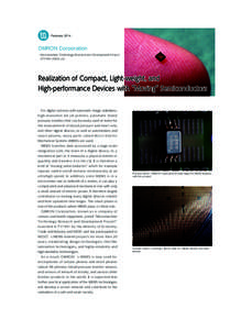 February[removed]OMRON Corporation ・Micromachine Technology Research and Development Project  Electronic Information