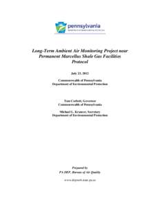 Microsoft Word - Long-Term Marcellus Ambient Air Monitoring Project - Protocol for Web[removed]Joyce Edits.doc
