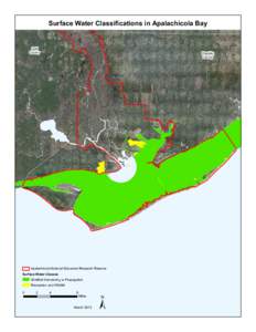 Surface Water Classifications in Apalachicola Bay Gulf County Franklin County