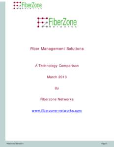 Microsoft Word[removed]Fiberzone Technology Comparison White Paper.docx