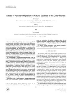 Celestial mechanics / Planets / Solar System / Orbits / Planetary migration / Planetesimal / Orbital resonance / Nebular hypothesis / Planet / Astronomy / Planetary science / Space