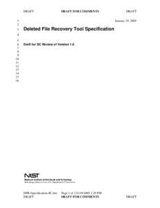 Data / Data recovery / Computer data / File system / Undeletion / Computer file / NTFS / Ext2 / The Sleuth Kit / Computing / System software / Disk file systems