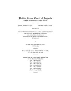 United States Court of Appeals FOR THE DISTRICT OF COLUMBIA CIRCUIT Argued January 21, 2016  Decided August 2, 2016