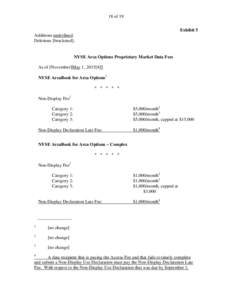 18 of 19 Exhibit 5 Additions underlined. Deletions [bracketed].  NYSE Arca Options Proprietary Market Data Fees