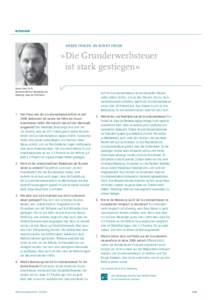 INTERVIEW  SIEBEN FRAGEN AN RONNY FREIER »Die Grunderwerbsteuer ist stark gestiegen «