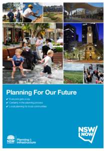 Planning For Our Future ✔✔ Everyone gets a say ✔✔ Certainty in the planning process ✔✔ Local planning for local communities  From the