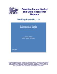 Welfare economics / Income distribution / Poverty in Canada / Poverty threshold / Economic inequality / Poverty / Socioeconomics / Economics / Development