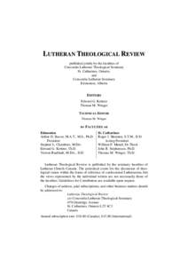 Book of Concord / Gifford Lecturers / Anglican saints / Methodism / Paul Tillich / Smalcald Articles / Lutheran Church–Missouri Synod / Apology of the Augsburg Confession / Lutheranism / Christianity / Christian theology / Martin Luther