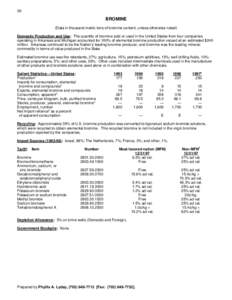 Halogens / Bromine compounds / Organobromides / Bromine / Hypobromite / 1 / 2-Dibromoethane / Chlorine / Sodium bromide / Organobromine compound / Chemistry / Oxidizing agents / Chemical elements