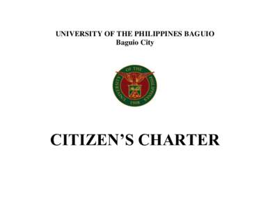 Identity documents / Registrar / Application / University of the Philippines Baguio / Birth certificate