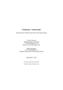 STRIBOBr2: “WHIRLBOB” Second Round CAESAR Algorithm Tweak Specification Pricipal Submitter Markku-Juhani O. Saarinen 