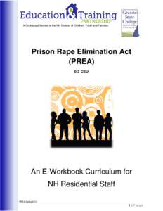 A Contracted Service of the NH Division of Children, Youth and Families  Prison Rape Elimination Act (PREA) 0.3 CEU