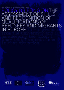 NGO Network of Integration Focal Points  Policy briefing on the assessment of skills and recognition of qualifications of