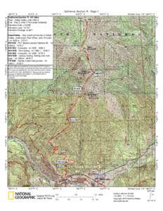 Pacific Crest Trail California Section R