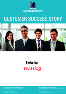 Polarion Software®  CUSTOMER SUCCESS STORY Swisslog