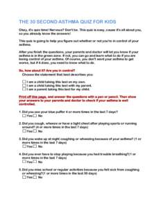 Microsoft Word - THE 30 SECOND ASTHMA QUIZ FOR KIDS.docx