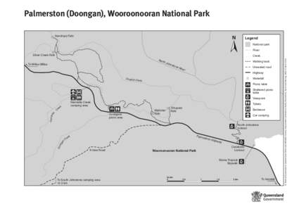 Map of Palmerston (Wooroonooran National Park)