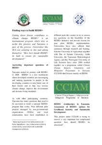 Forestry / Natural environment / Forest certification / Emissions reduction / Reforestation / Carbon finance / Climate change policy / Reducing emissions from deforestation and forest degradation / Deforestation / International Day of Forests